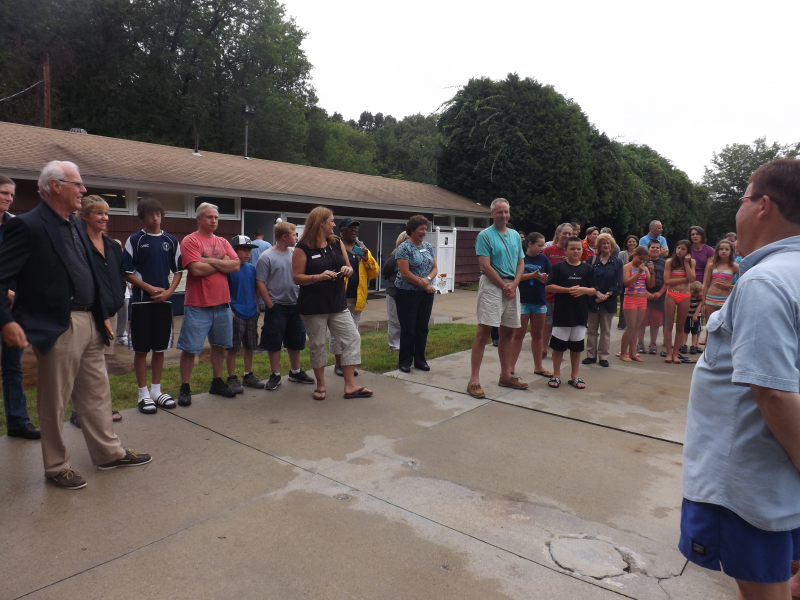 MetroWest YMCA CEO Cannonballs Into Pool to Open New Clearbrook Swim