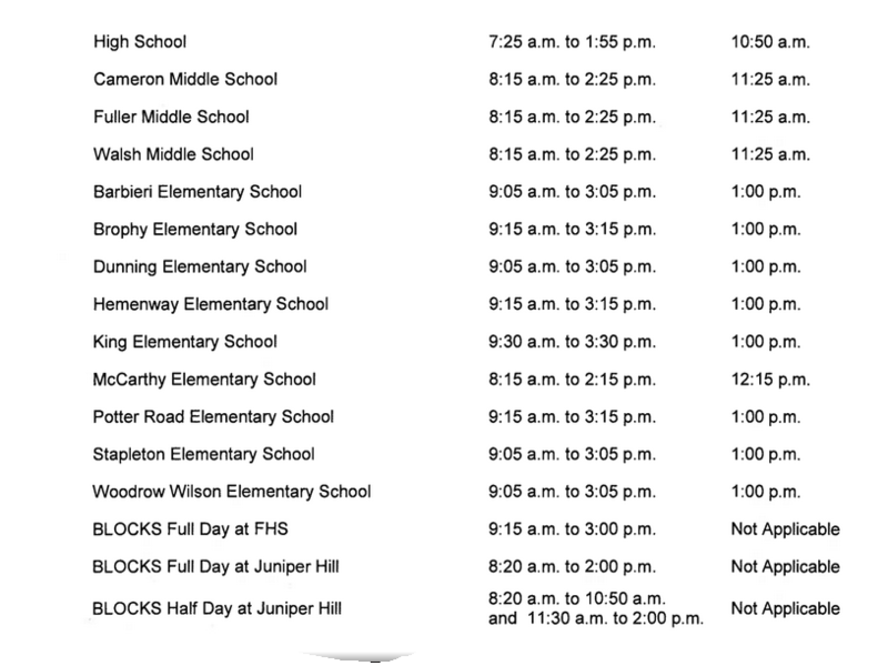 What Time Does School Start in Framingham? Framingham MA Patch