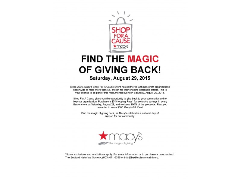 Macy's Shop For A Cause | Amherst, NH Patch