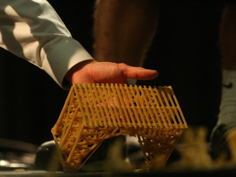 Student Pasta Bridges Hold Hundreds of Pounds [Photo Gallery] Fair