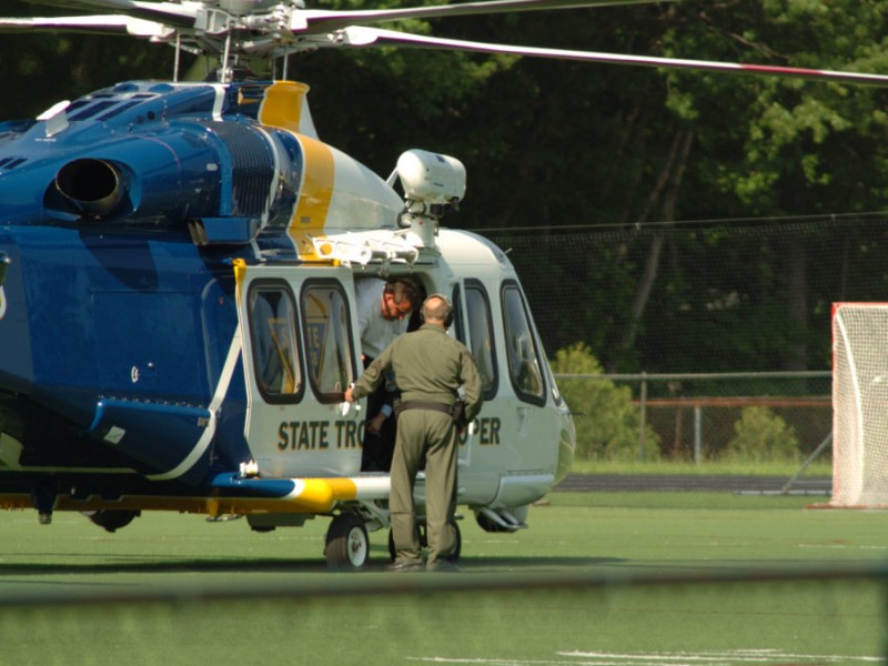 Christie Lands In Bergen County In State Police Helicopter For Son's Baseball Game