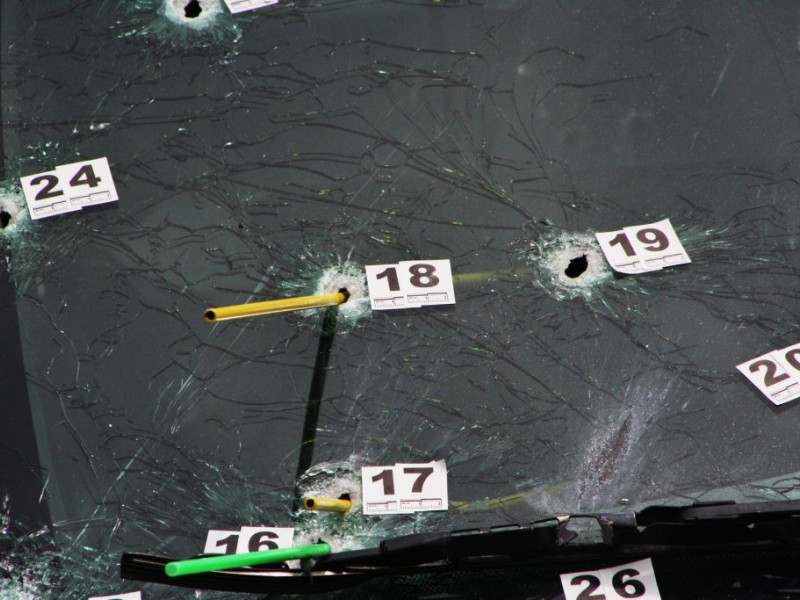 Bearcat Survived Standoff; Police Cars Did Not