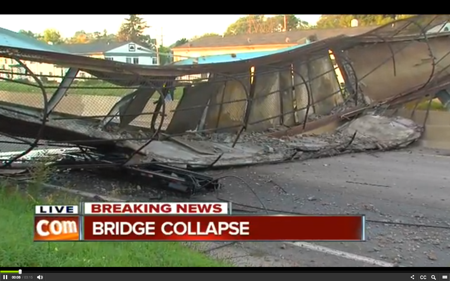 Motorists Tell Harrowing Tales After Bridge Over Freeway Collapses