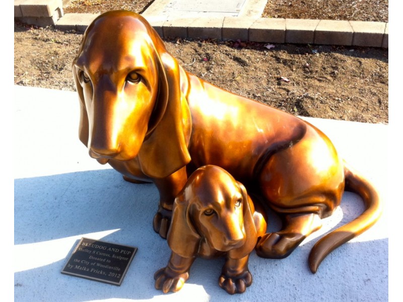 Woodinville's Basset Hound Sculpture to be Dedicated Friday