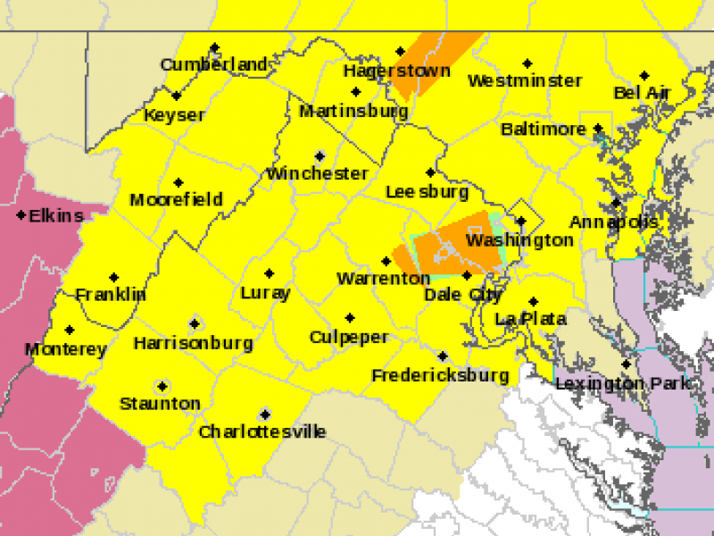 UPDATE Tornado Watch Issued for Fairfax County Patch