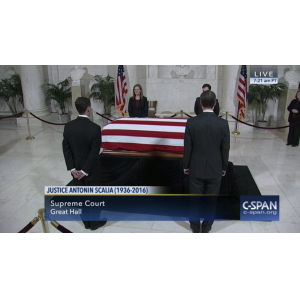 Public Pays Respects to Late Justice Scalia at Supreme Court
