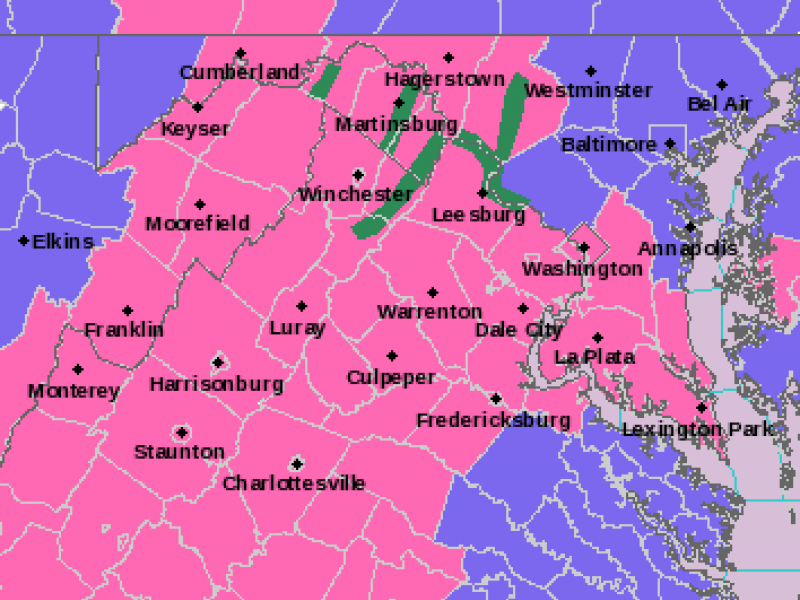 Fairfax County Under Winter Storm Warning Patch