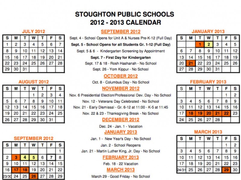 Looking Ahead: The 2012 2013 Stoughton Public Schools
