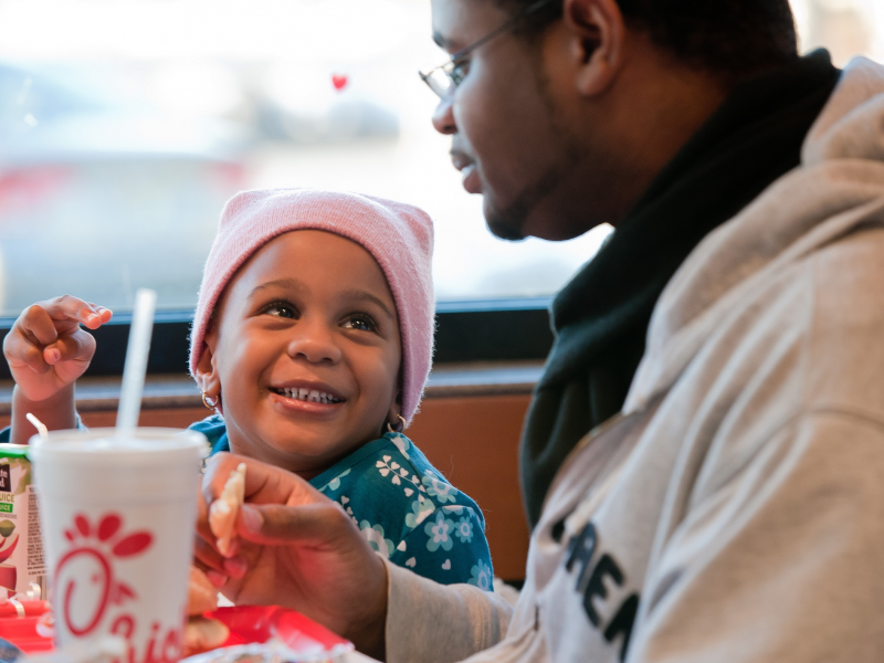 It's DaddyDaughter Date Night at ChickfilA Feb. 8 Peachtree