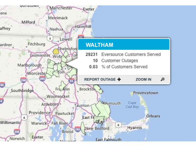 Accident Causes Power Outage in Area of Waltham - Waltham, MA Patch