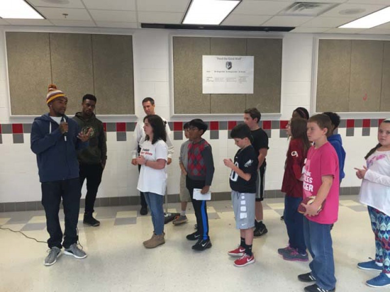 Redskins Player DeSean Jackson Visited Ashburn's Trailside Middle