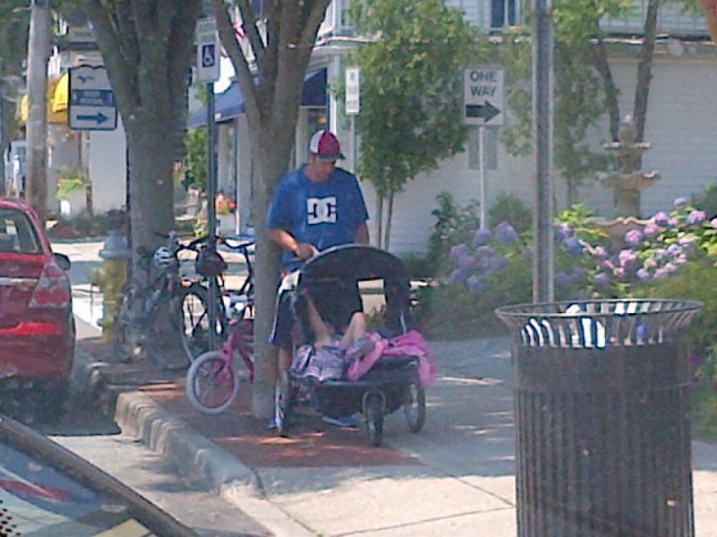 Photos: Adam Sandler Strolling Main Street in Westhampton...