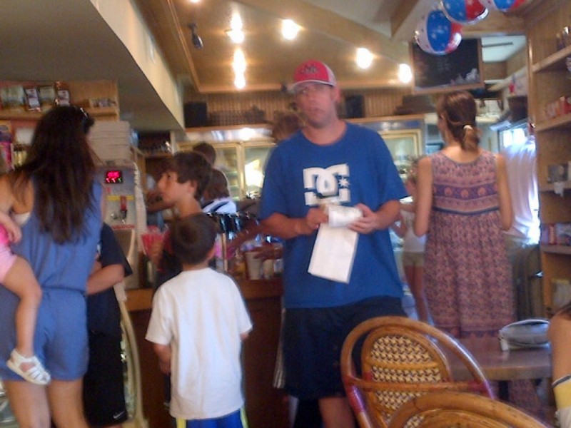 Photos: Adam Sandler Strolling Main Street in Westhampton...