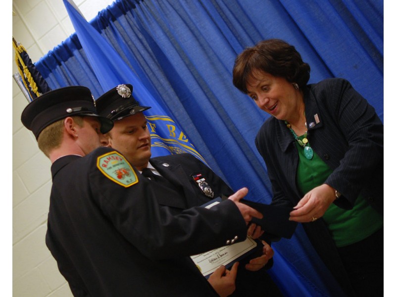 Bergen County Thanks Injured Ramsey Police Officer, Sandy Responders