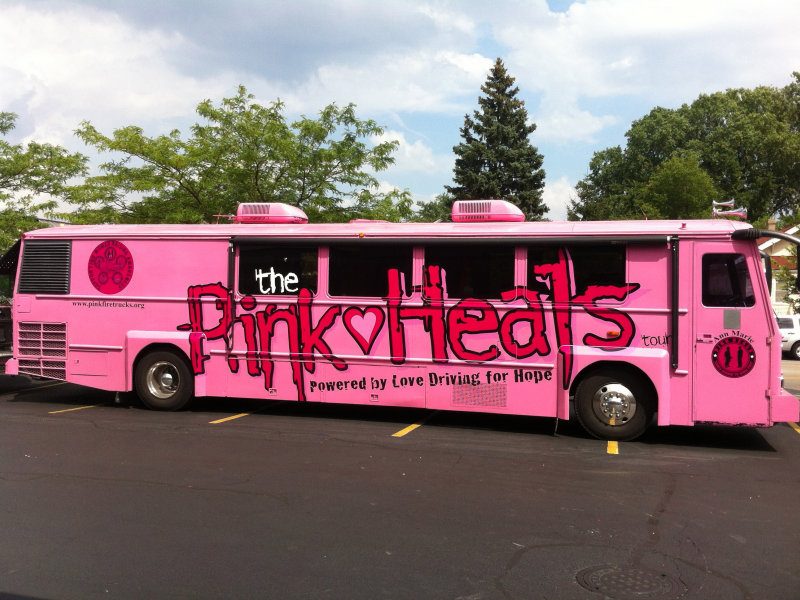 Pink Fire Trucks Spread Breast Cancer Awareness and Education