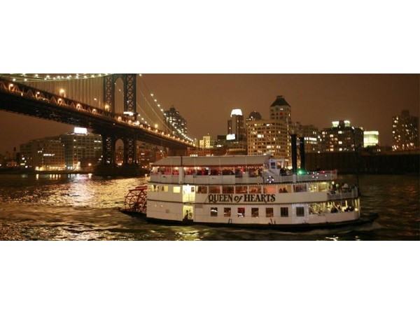 NYC Summer Midnight Boat Cruise at Queen of Hearts Pier 36 - Hoboken ...