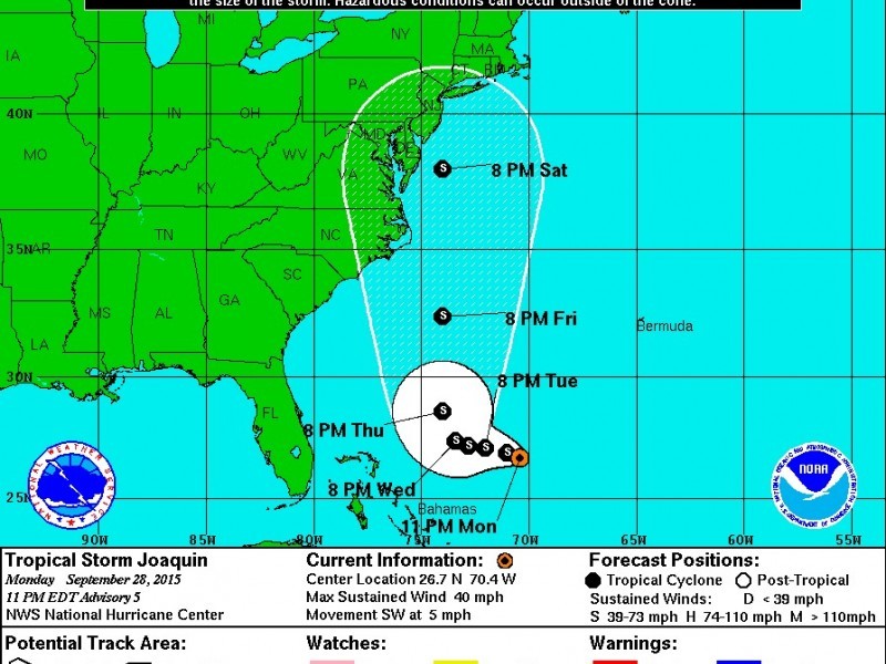 WEATHER ALERT: Pennsylvania In Path Of Tropical Storm Joaquin ...