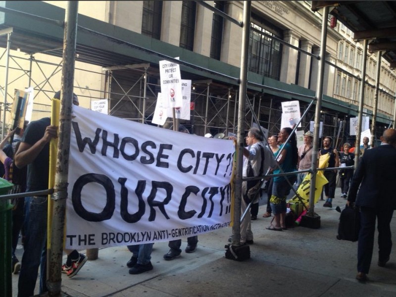 Brooklyn Anti-Gentrification Protesters Confront City Planners: PHOTOS