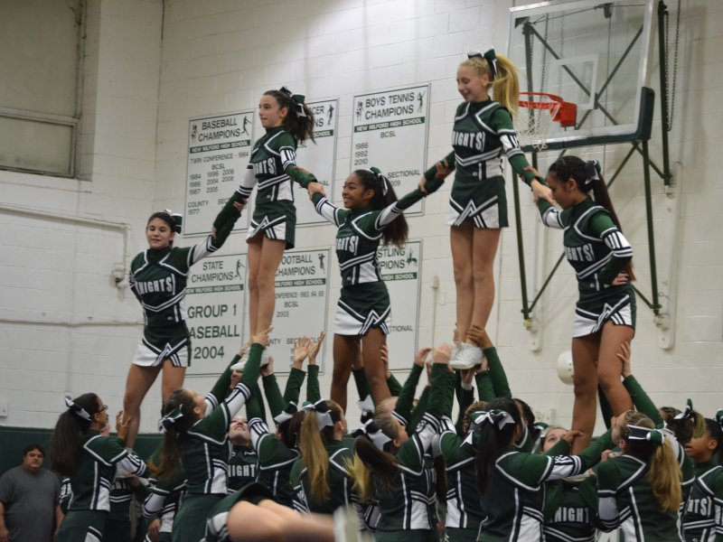 Junior Knights' Cheerleaders Bring Down the House - New Milford, NJ Patch