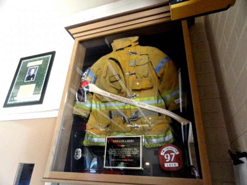Station 97 Dedicates Shadowbox to Fallen Firefighter Glenn Allen