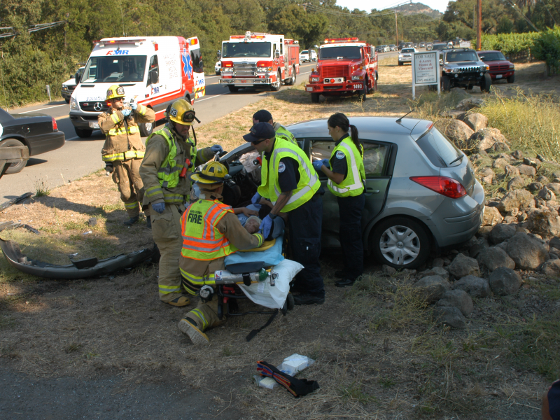 1 Person Taken to Hospital in 3Car Accident on Silverado Trail Tuesday