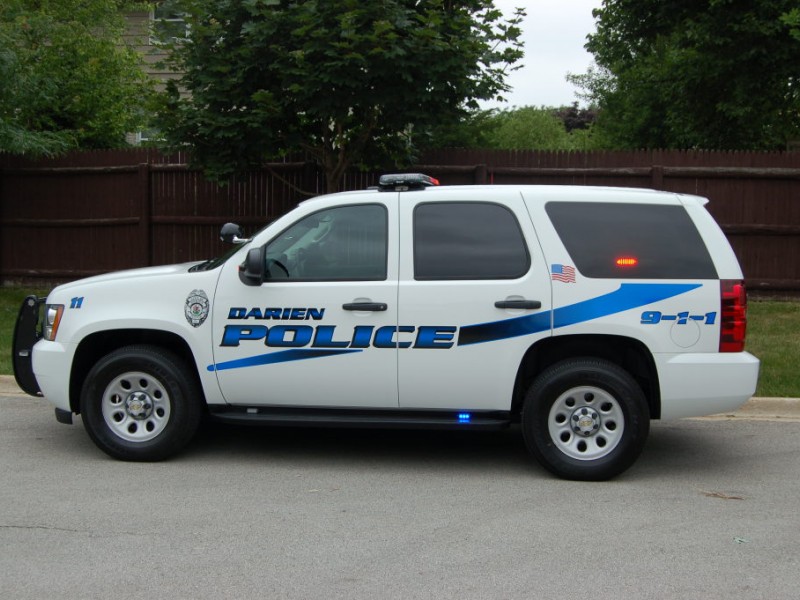 Darien Police Car Involved in Accident on Plainfield Road