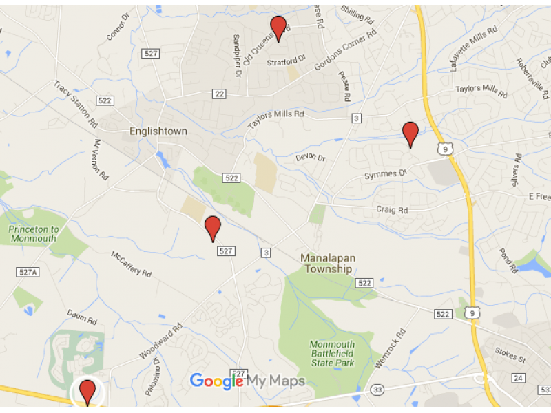 Manalapan Sex Offender Map: Homes To Watch On Halloween - Manalapan, NJ ...