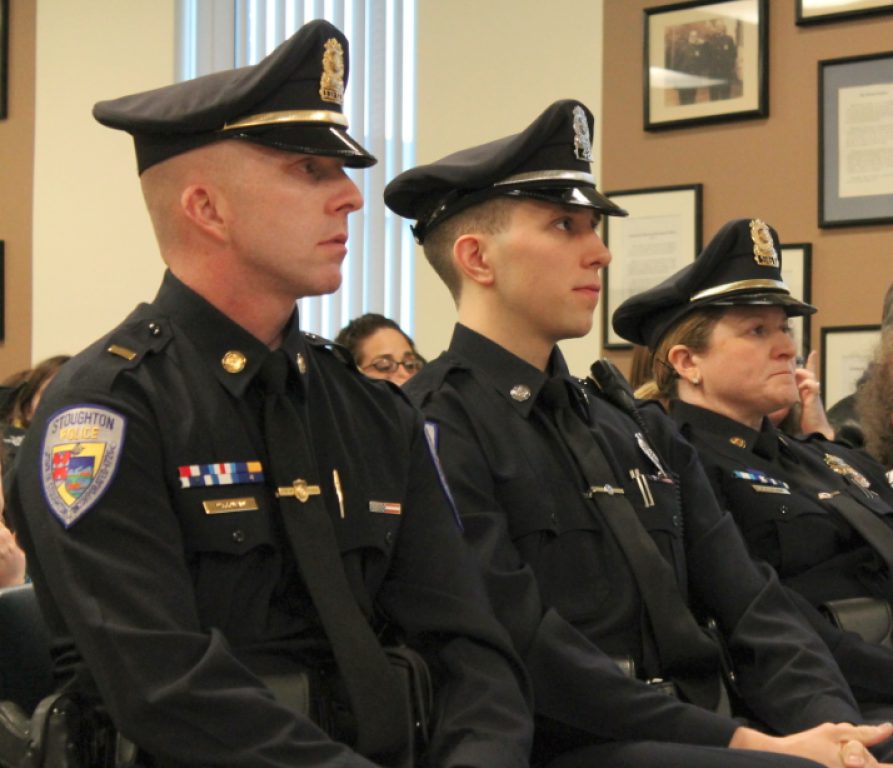 Stoughton Police Honor Officer Carmichael, Sgt. McNamara, Lt. McGowan ...