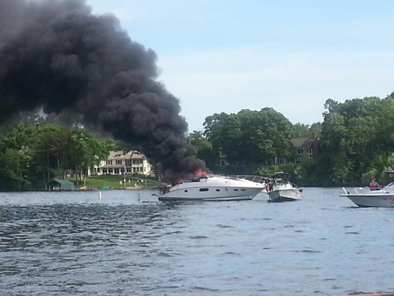 Breaking: Boat Fire on Lake Minnetonka - Lake Minnetonka, MN Patch